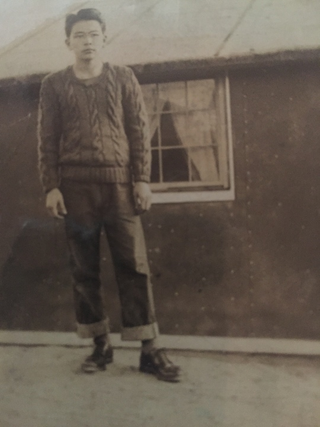 Bill Yamamoto at Amache, a camp in Grenada, CO, in 1944.